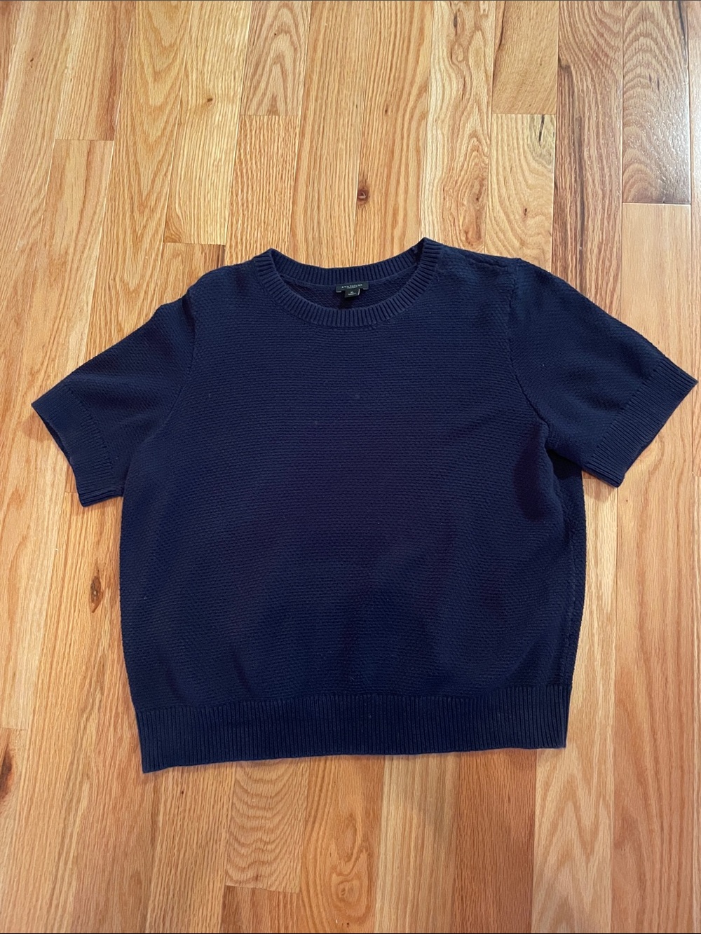 Ann Taylor Navy Short-Sleeve Knit Top - Women’s